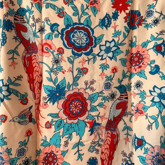 NWOT Women’s Boho Style Long Bell Sleeves Size Small Casual Blouse Orange - Picture 5 of 13